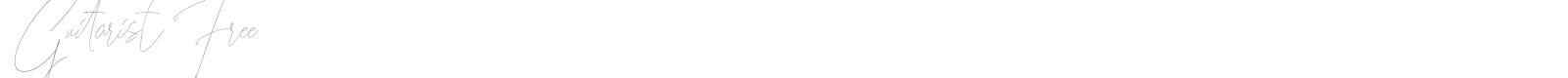 Guitarist font preview